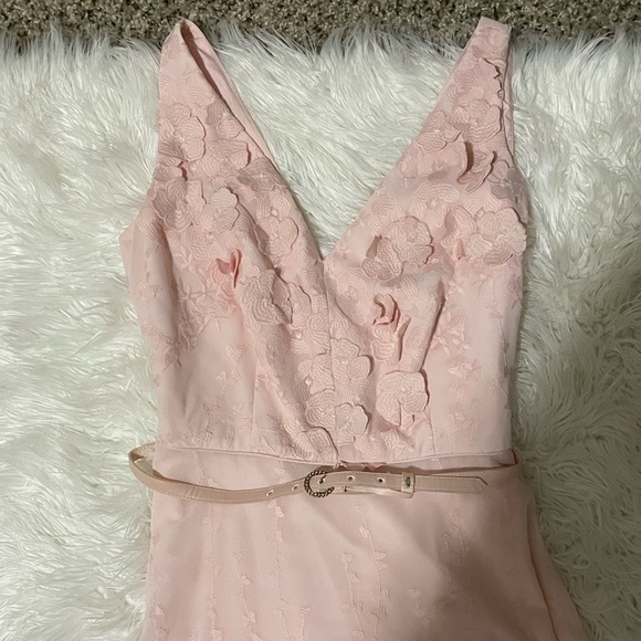 Karl Lagerfeld Light Pink Ros High Low Gown - Picture 7 of 9